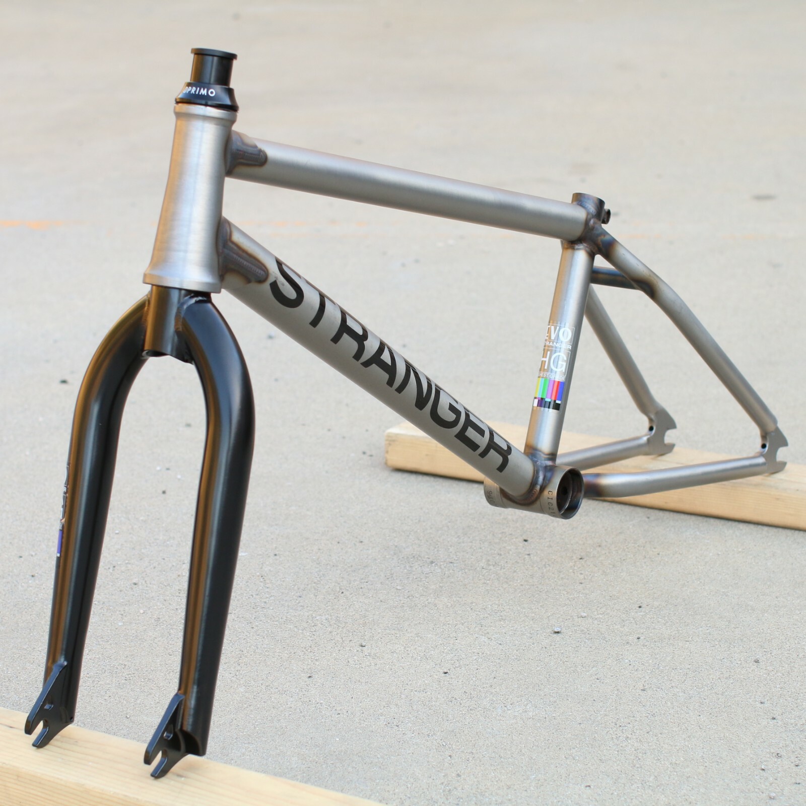STRANGER BMX BIKE BALLAST EVO BICYCLE FRAME MATTE RAW SUNDAY STRANGER BMX BIKE BALLAST EVO BICYCLE FRAME MATTE RAW SUNDAY