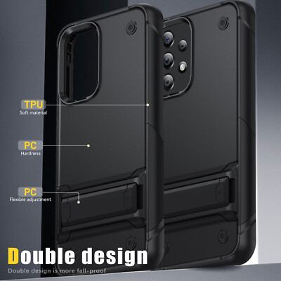 For Samsung A14 5G A32 A52 A53 A54 5G Shockproof Hybrid Stand Rugged Case Cover
