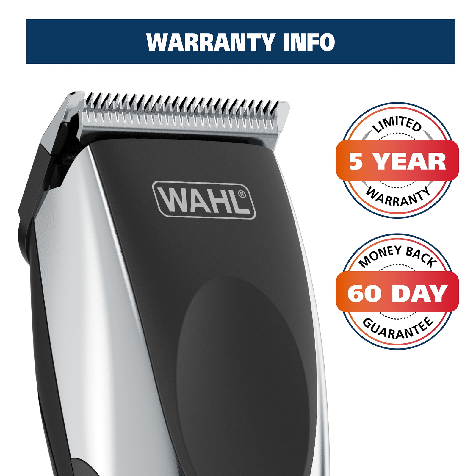 Wahl Rechargeable Cordless Clippers Hair Cut Beard Trimmer Grooming Kit For Men