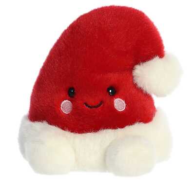 Aurora - Palm Pals - 5'' Topper Santa Hat Festive Stuffed Animal