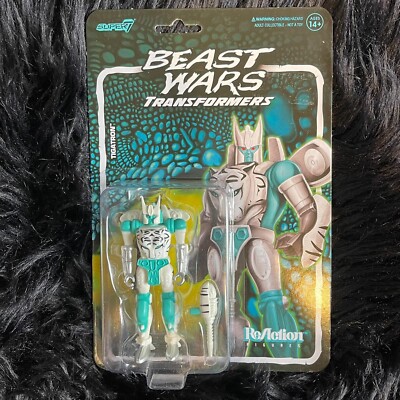 New Tigatron Maximal Beast Wars 3.75'' TRANSFORMERS ReAction Super 7 SEALED