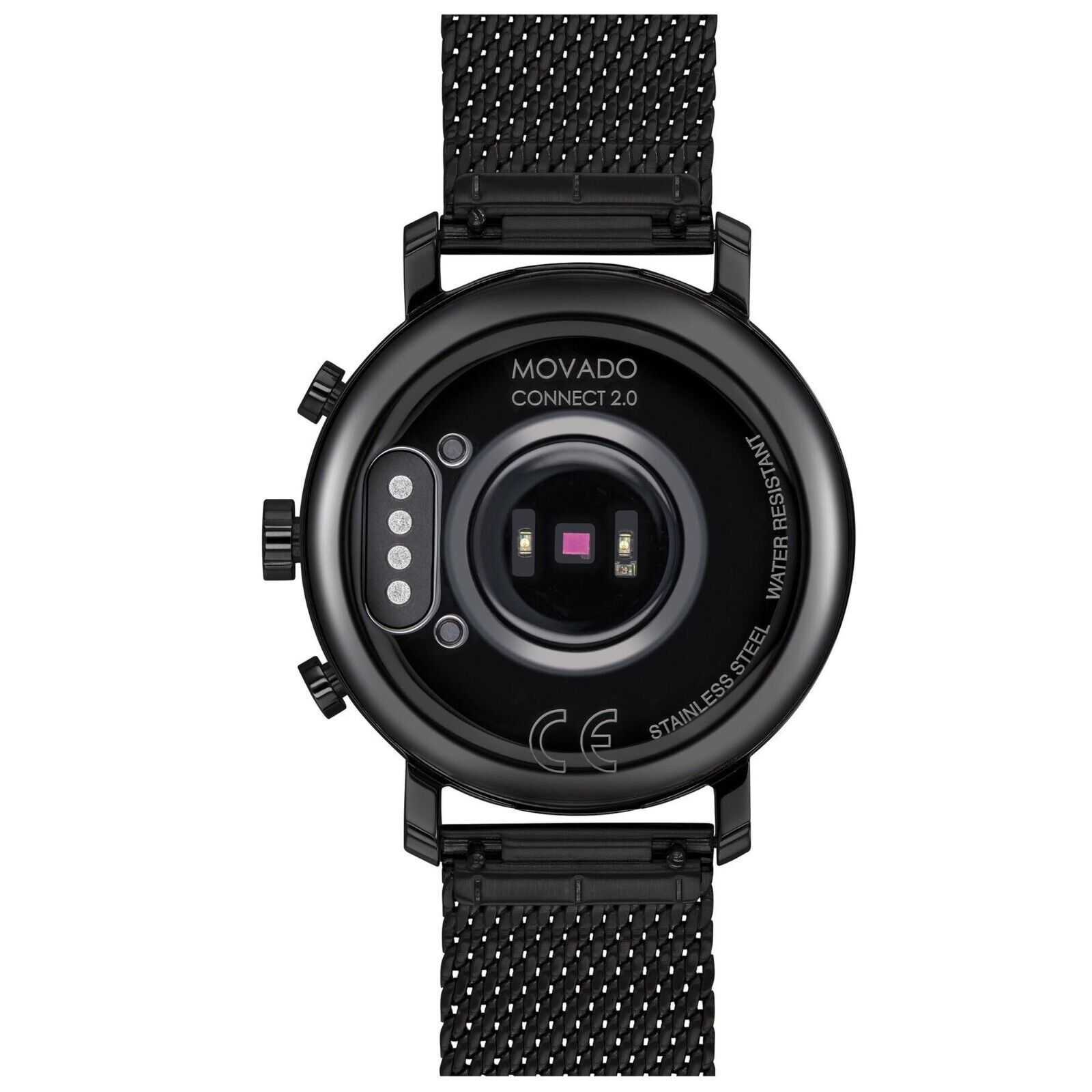 Pre-owned Movado Connect 2.0 Black Ion-plated Case With Mesh Bracelet Smartwatch 3660034