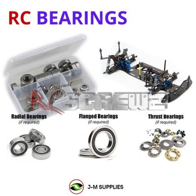 RCScrewZ Rubber Shielded Bearing Kit cus010r for Custom Works Intimidator 7 0980