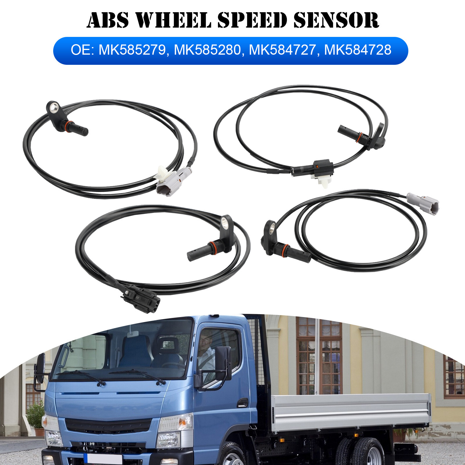 4X Front Rear Left Right ABS Wheel Speed Sensor For Mitsubishi