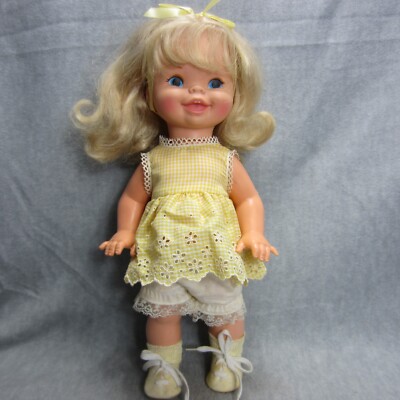 Mattel Kathy Quick Curl Doll Rooted Hair Painted Eyes 15in Tall