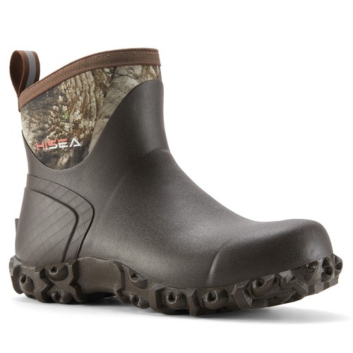 HISEA Men's Ankle Rain Boots Waterproof Outdoor Mud Garden Chore Casual Working