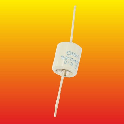 220 pF 10 kV LOT OF 2 HIGH VOLTAGE CERAMIC CAPACITORS KVI-2   