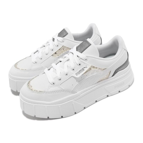 

Puma Mayze Stack SQ Wns White Silver Women Casual Platform Lifestyle 386271-01, Белый, Mayze Stack Sq Wns