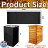 codree 10 Frame Winter Bee Hive Wrap- 2 Deep Boxes and 1 Medium Box 600D Oxford Beehive Winter Protection Cover- Cozy Windproof Warm Bee Hive Insulation Wrap for Most Bee Hive (85