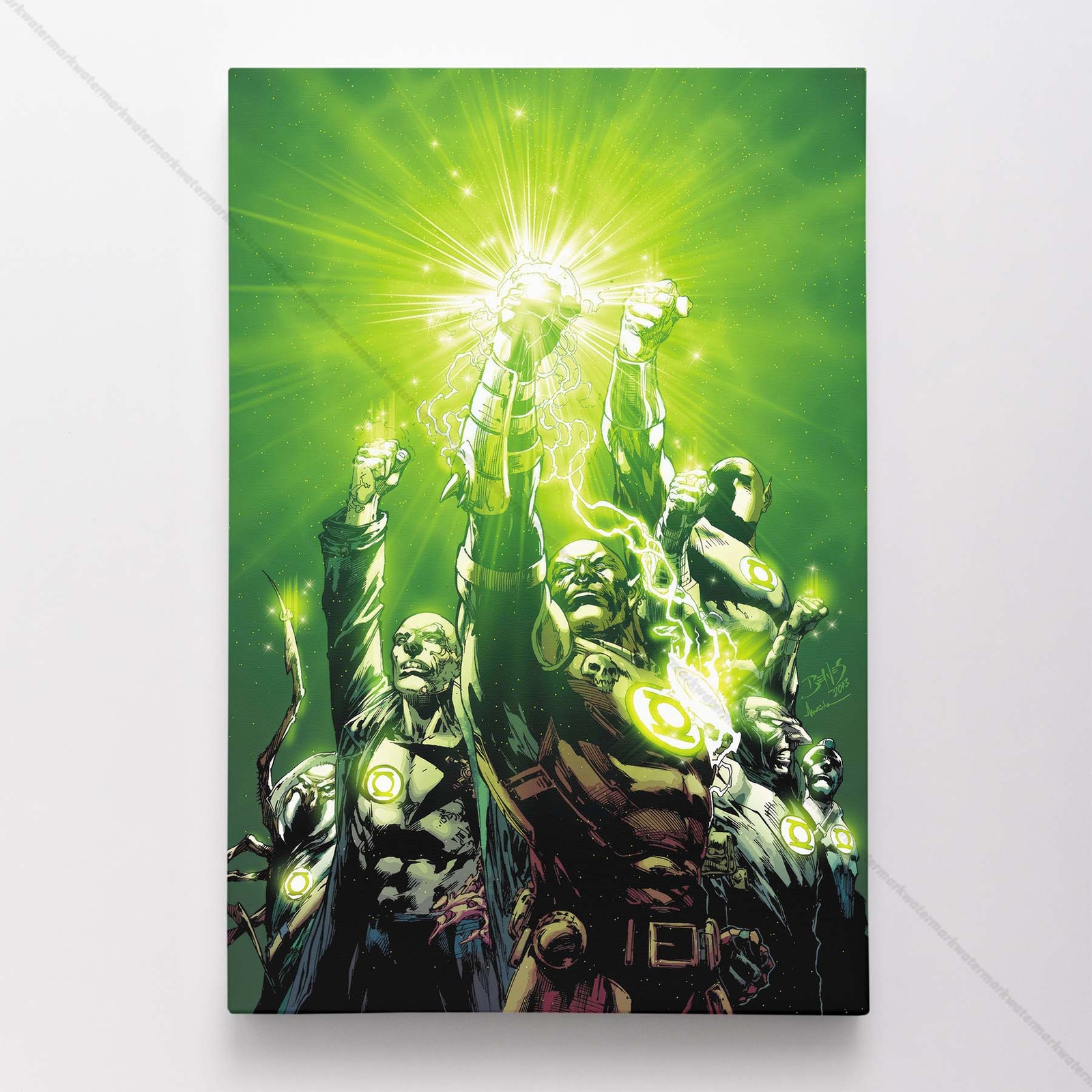 Green Latern Poster Canvas DC Comic Book Cover Art Print #64128