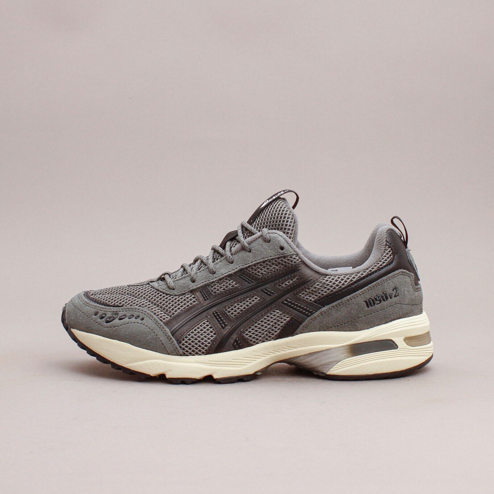 Asics Sporstyle Gel-1090v2 Grey Black Running Shoes New Men Asics Sporstyle Gel-1090v2 Grey Black Running Shoes New Men