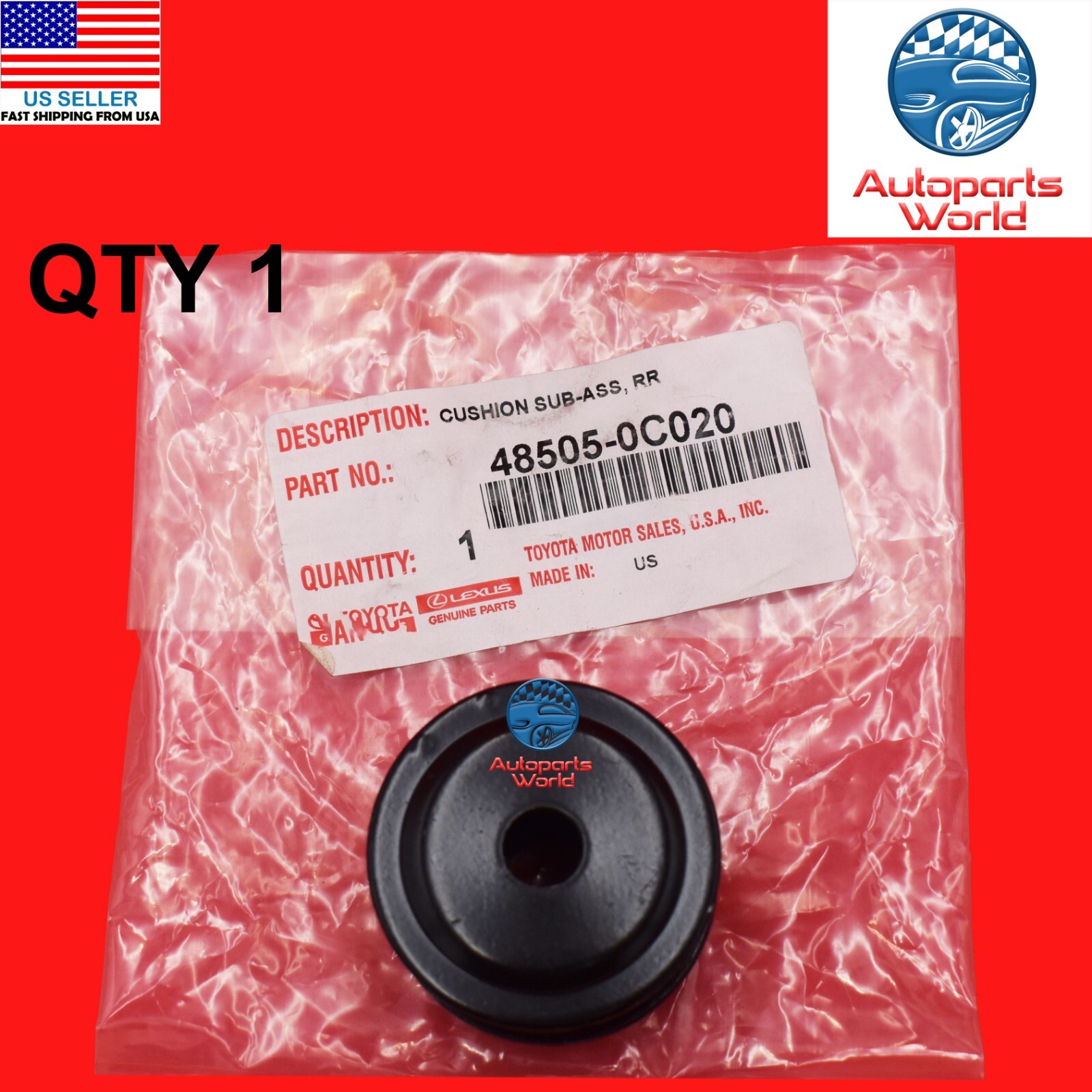 NEW GENUINE OEM TOYOTA 2007-2021 TUNDRA REAR SHOCK MOUNT INSULATOR