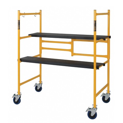 MetalTech 4 Ft Portable Basic Mobile Scaffolding w/ Locking Wheels (Open Box)