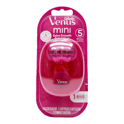 Gillette Venus Extra Smooth Mini On The Go Women's Razor Handle + 1 Blade & Case