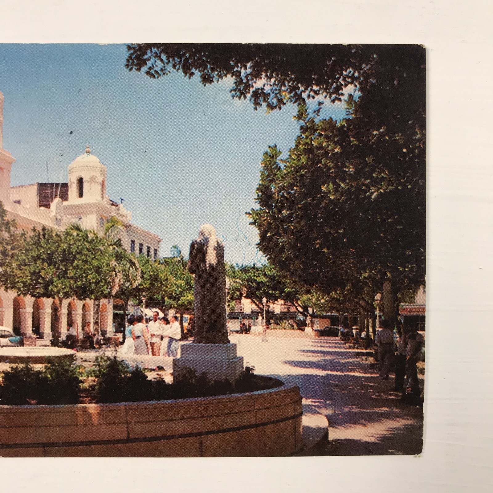 1940s 1950s San Juan Puerto Rico PR Old City Hall Baldorioty Square VTG Postcard
