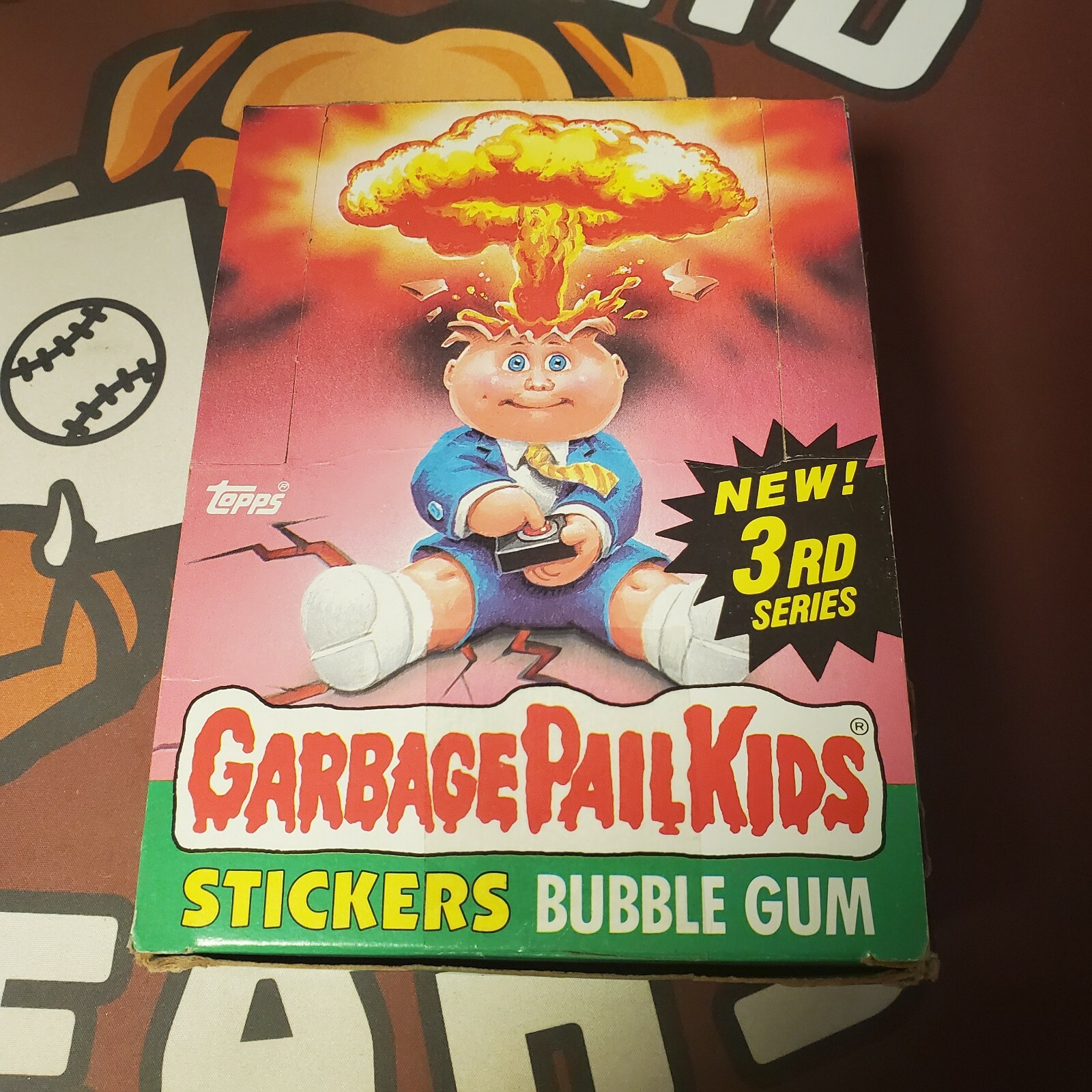1986 ORIGINAL GARBAGE PAIL KIDS SERIES 3 WAX BOX COMPLETE