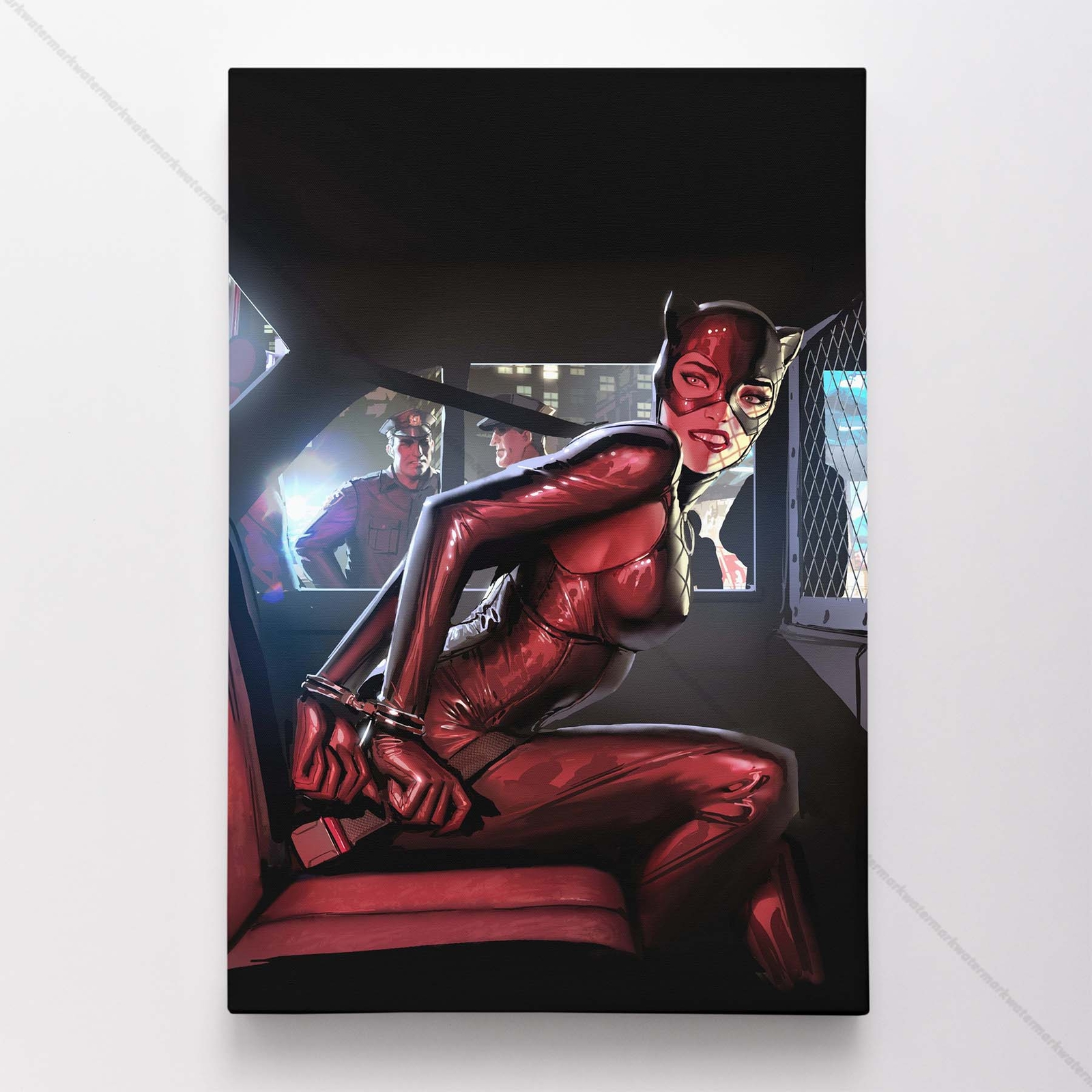 Catwoman Poster Canvas DC Comic Book Cover Selina Kyle Art Print #64631
