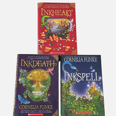 InkHeart InkSpell InkDeath Trilogy Books paperback lot of 3 Cornelia Funke VGC