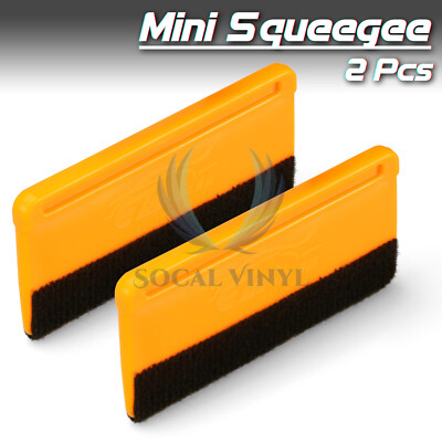 2x Mini Felt Edge Squeegee Scraper Vinyl Wrap Decal Sticker Application Car Tool