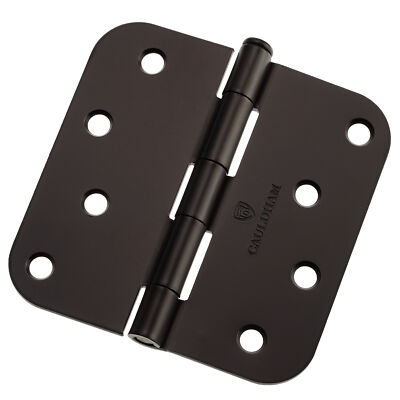 OPEN BOX - 12 Pack Oil Rubbed Bronze Door Hinges 4'' x 4'' w 5/8'' Radius Corners