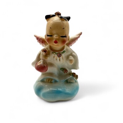 Josef Originals Sandman Angel On Cloud Porcelain Figurine Vintage 1950s