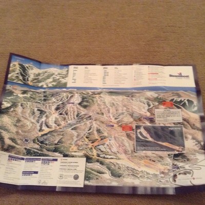 Steamboat Ski Resort Trail Map 2017-2018 NEW vail breckenridge aspen lift ticket