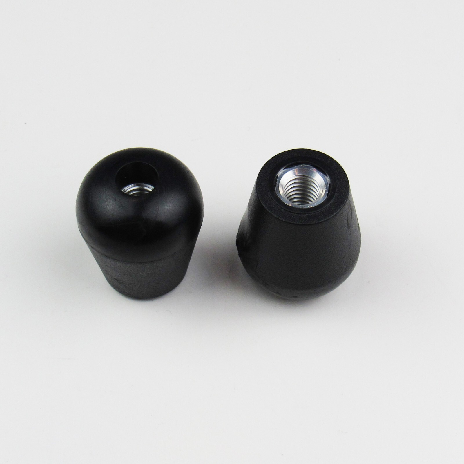 2 PCS Bass Drum Spurs Rubber Feet Rubber Tips with 3/8" Thread