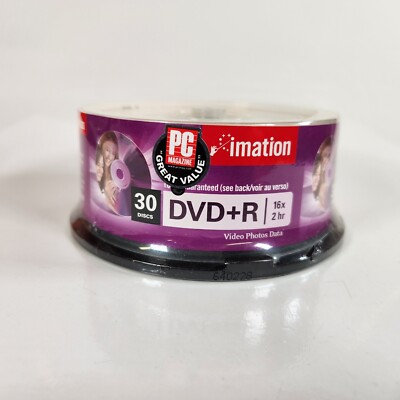 Imation DVD R 16x 4.7gb New Sealed Packaging 30 Discs