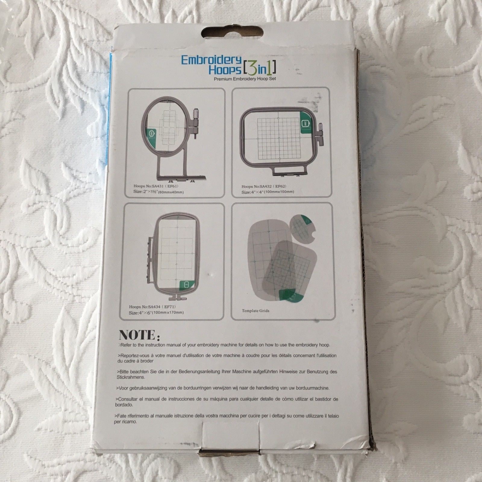 Sew Tech Embroidery Hoops (3 in 1) Premium Set for Brother and Babylock