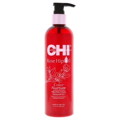 Rose Hip Oil Color Nurture Protecting Shampoo by CHI for Unisex 11.5 oz Shampoo