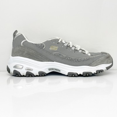 

Skechers Womens D Lites 11936 Серые повседневные кроссовки, размер 8,5, Серый, D Lites