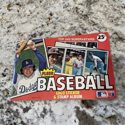 1982 Fleer MLB Sticker Logo & Stamp Album Book Blank