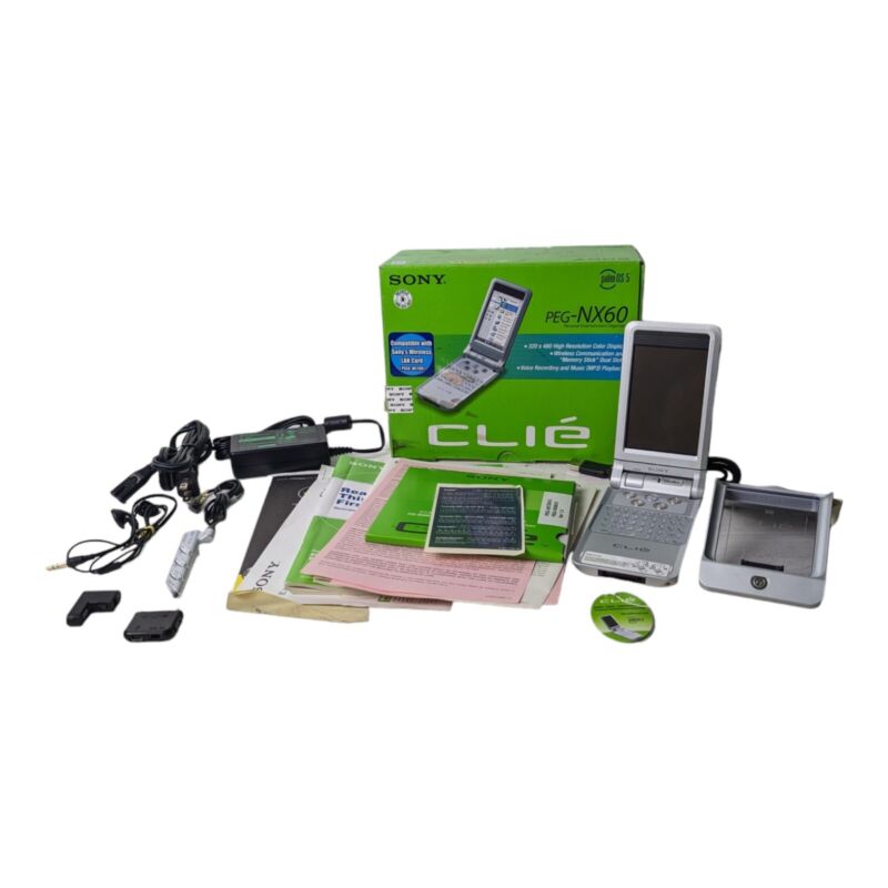 Sony Clie PEG-NX60/U Silver Handheld Personal Entertainment Organizer, Palm OS 5