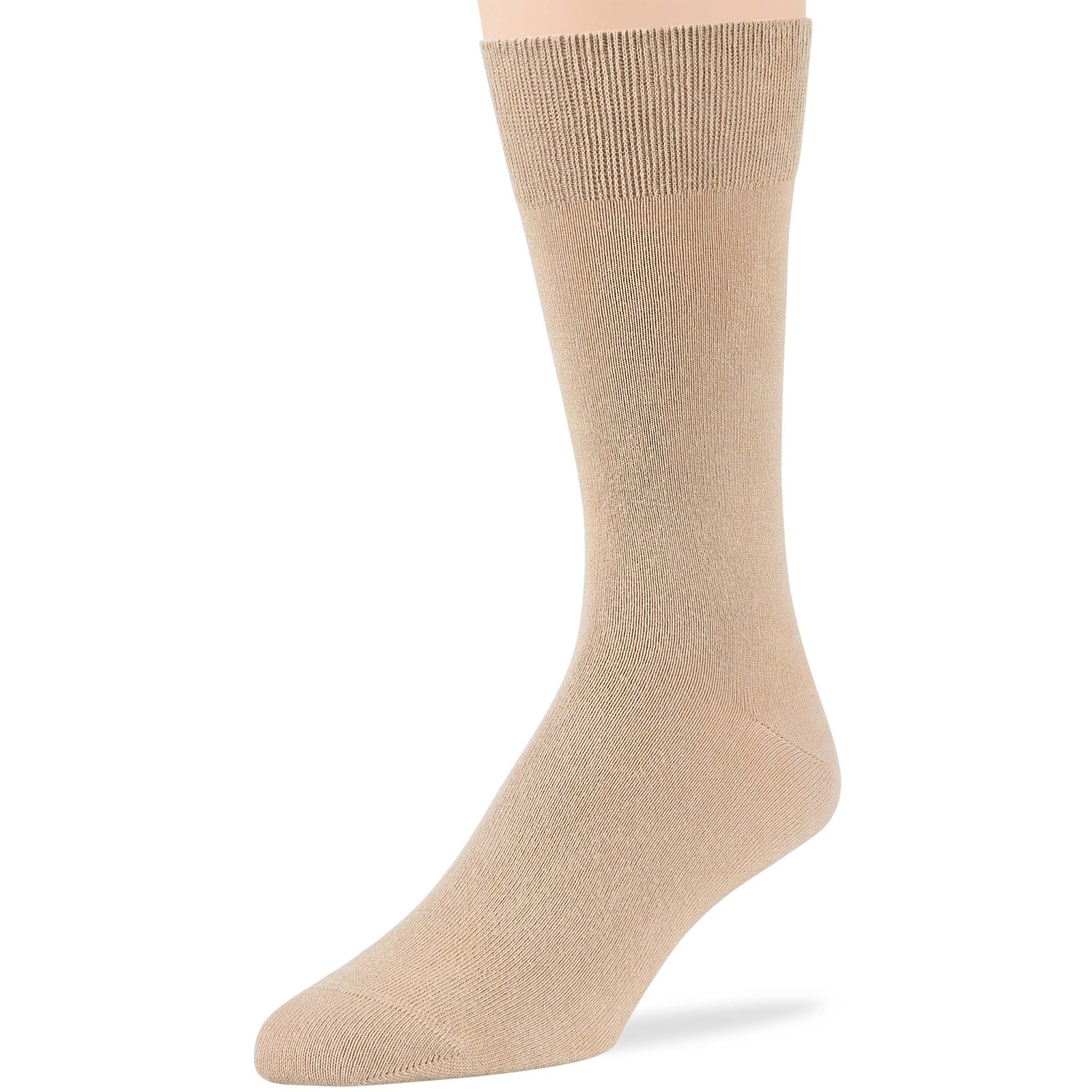 Men Cotton 6 Pack Solid Dress Casual Brown Beige Light Beige Sock Size 10-13 L - Picture 5 of 8