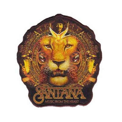 Carlos Santana Lion Music From The Heart Latin Rock Iron On Patch -  051-K