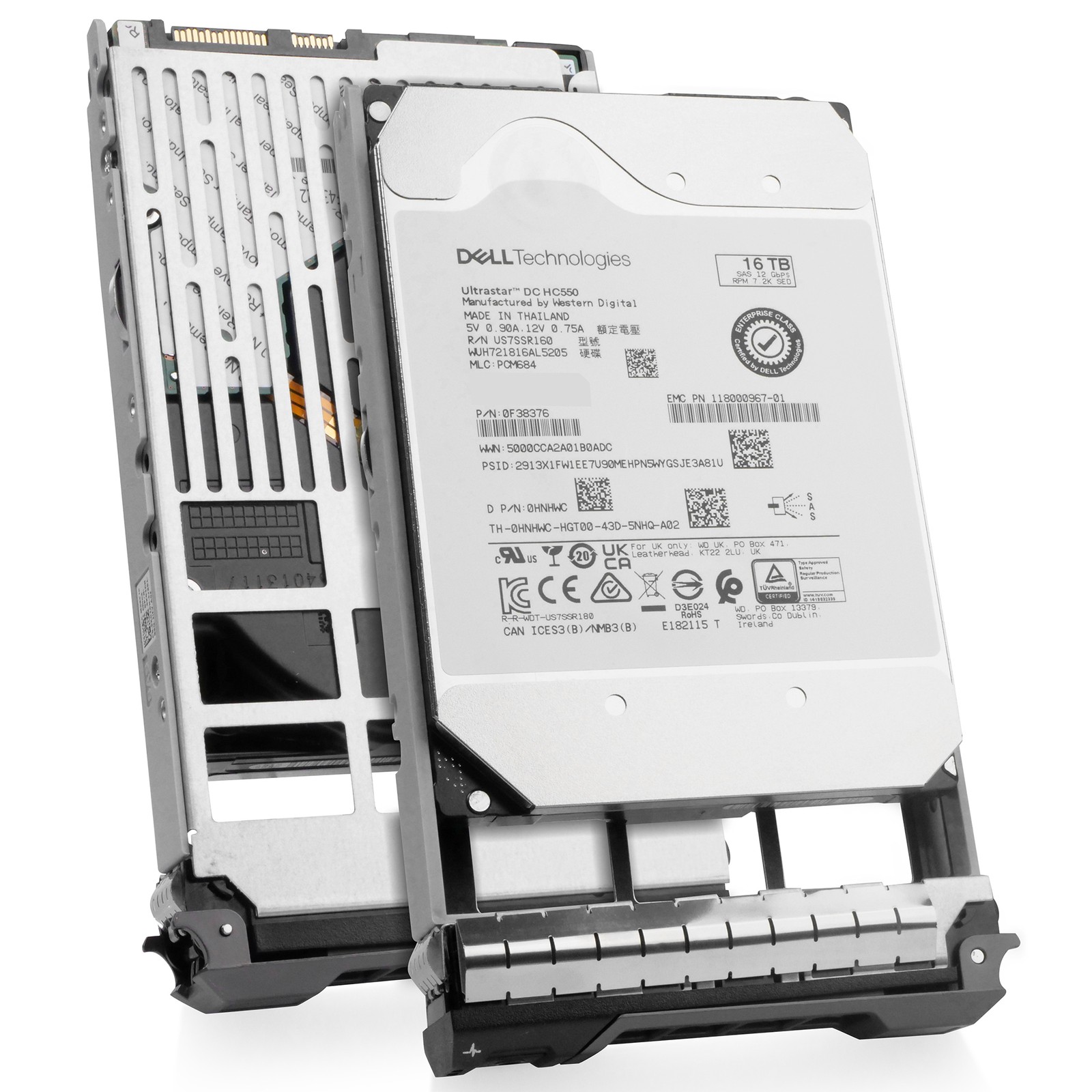Dell 16TB 7.2K RPM SAS 12Gb/s CMR 512e 3.5in Enterprise PowerEdge HDD 0HNHWC G13