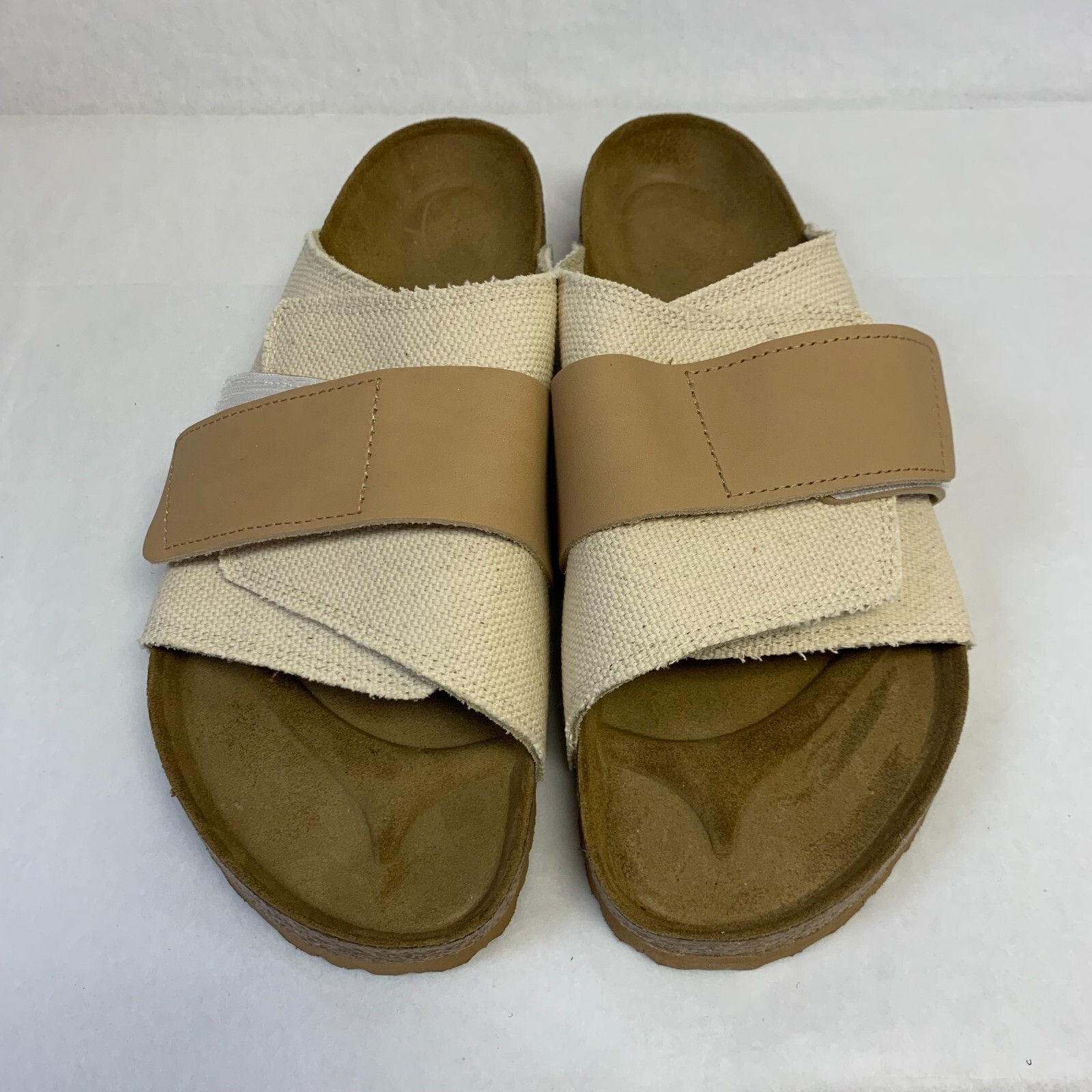 Birkenstock New w/o Box Kyoto Seam Eggshell Textile Regular