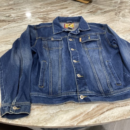 Vintage Cinch Western Denim Jacket Men's Sz Large L Fantasy