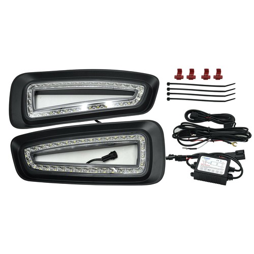 White LED Fog Lamps DRL Daytime Running Light For Ford F150 Raptor SVT