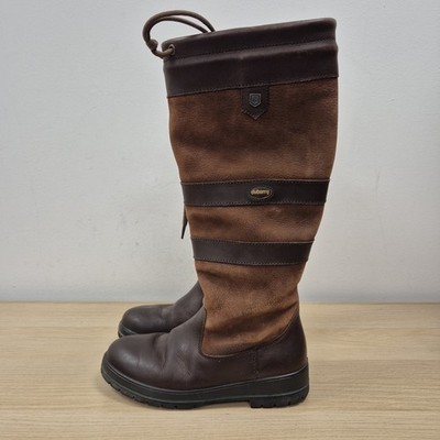 Dubarry Galway Waterproof Goretex Knee High Brown Leather Boots UK 4 Eu 37
