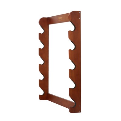 VEVOE Gun Rack 5-Slot Wood Gun Rack Wall Mount Gun Display Rack holds 5 Rifles