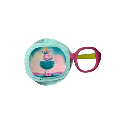 Playful comfortable kids fully obscured eye patch