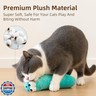 Gochanmon Cat Toys Pillows,3 Pack, Catnip Inside,Soft and Durable Kick Sticks with Crinkle Sound, Interactive Indoor Kitten Play and Exercise Toy 12.5 Inches
