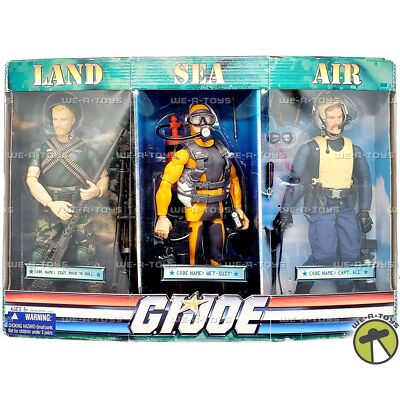 G.I. Joe Land Sea and Air Action Figure Set 2008 Hasbro