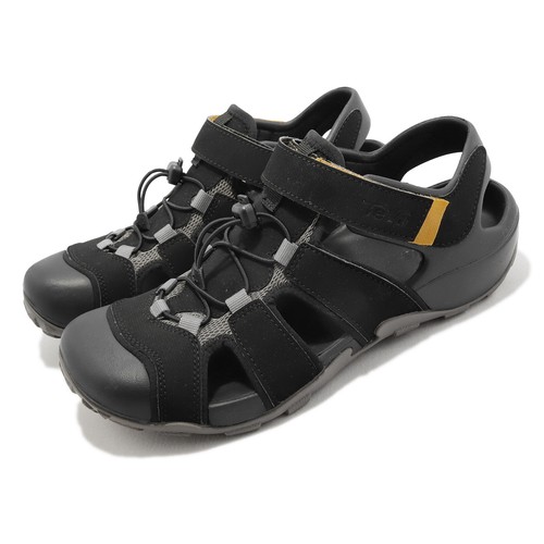 

Teva Flintwood Black Grey Men Strap Outdoor Water Shoes Сандалии 1118941-BLK, Черный, Flintwood