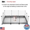 2 PCS Guinea Pig Cage Bottom Tarp for CandC Grids Habitat Cage Panel, 36x24 inches Guinea Pig Cage Liner Base,Washable Cage Liners for Small Animals Guinea Pig Cage,Rabbit Bunny Cage Liner(No Cage)