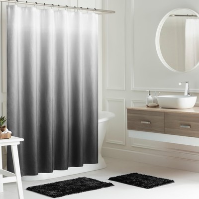 Pink Bathroom Sets with Shower Curtain and Rugs| Shower Curtain Sets with Rug...