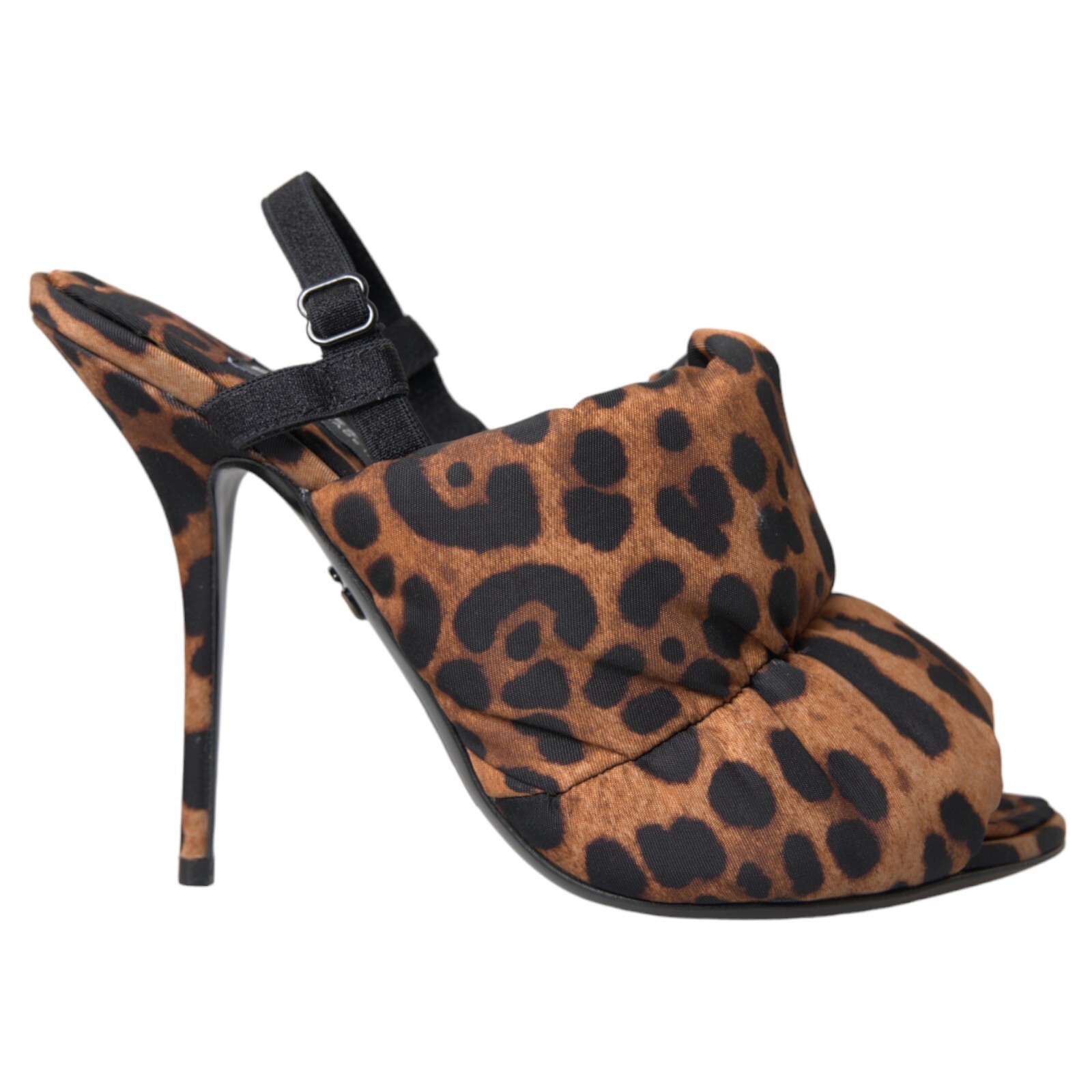 DOLCE & GABBANA Shoes Brown Leopard Slingback Heels Sandals