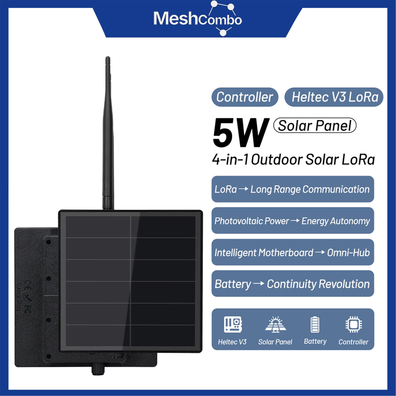 Heltec V4 D5L Solar Node Kit Meshtasic ESP32 With GPS Module WiFi Bluetooth Low