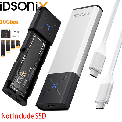 M2 SSD Hard Case NVME PCIe Enclosure M.2 to USB Type C 3.2 GEN2 M Key Adapter
